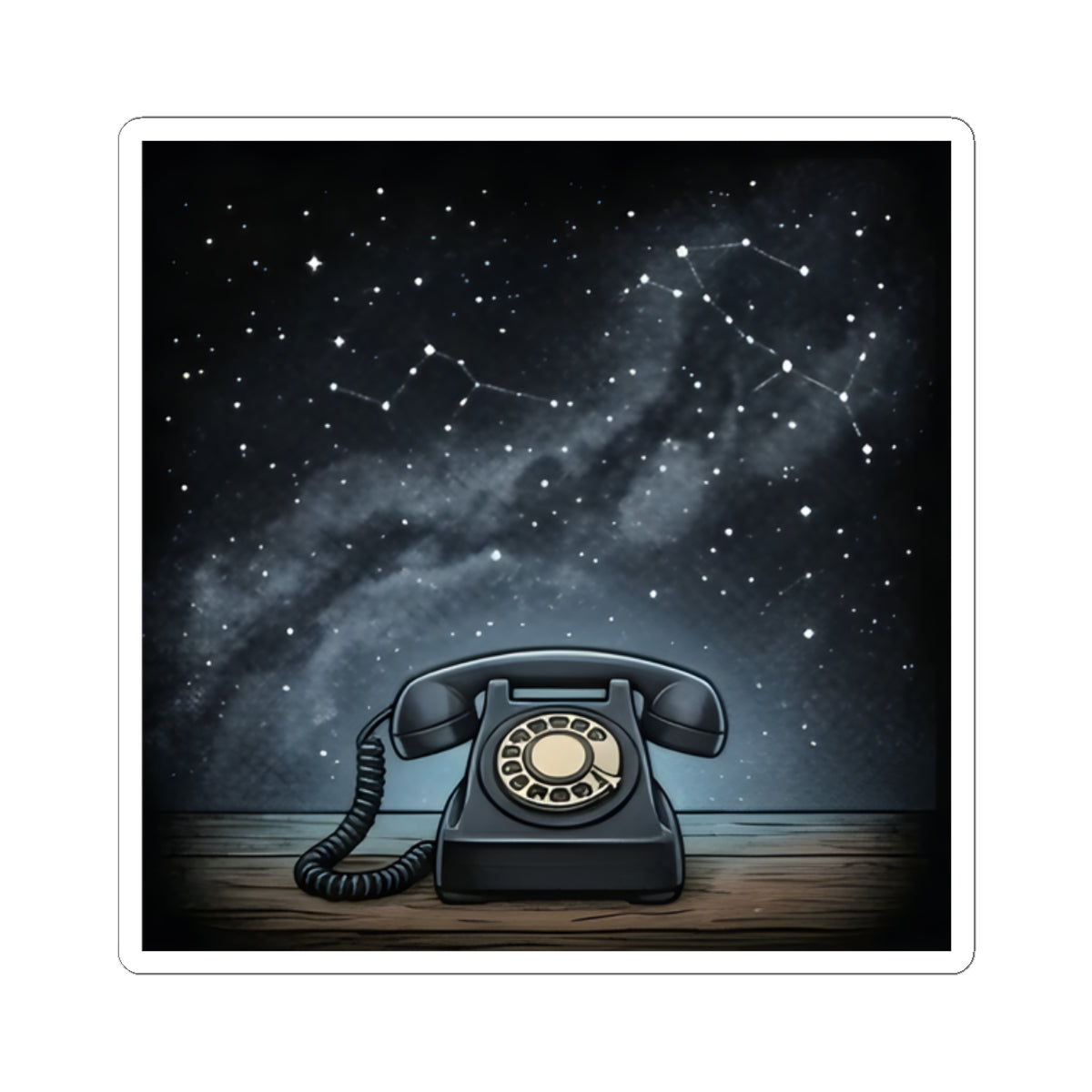 Rotary Telephone | Kiss-Cut Sticker