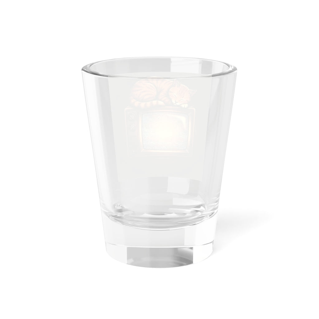 CRT TV Cat | Shot Glass