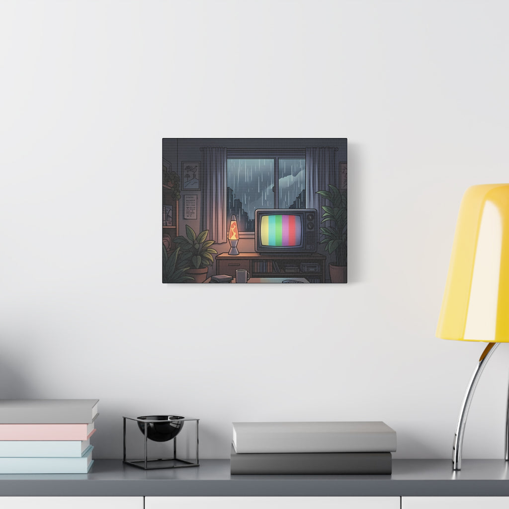 Rainy Night Broadcast | Matte Canvas