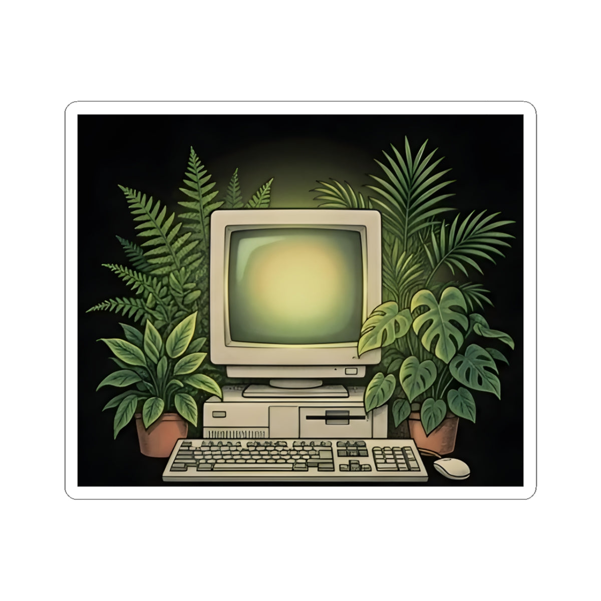 Computer Garden | Kiss-Cut Sticker