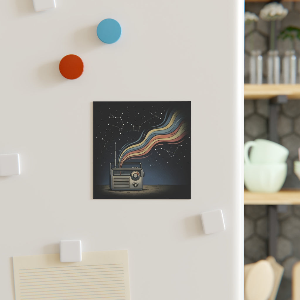 Radio Constellations | Square Fridge Magnet