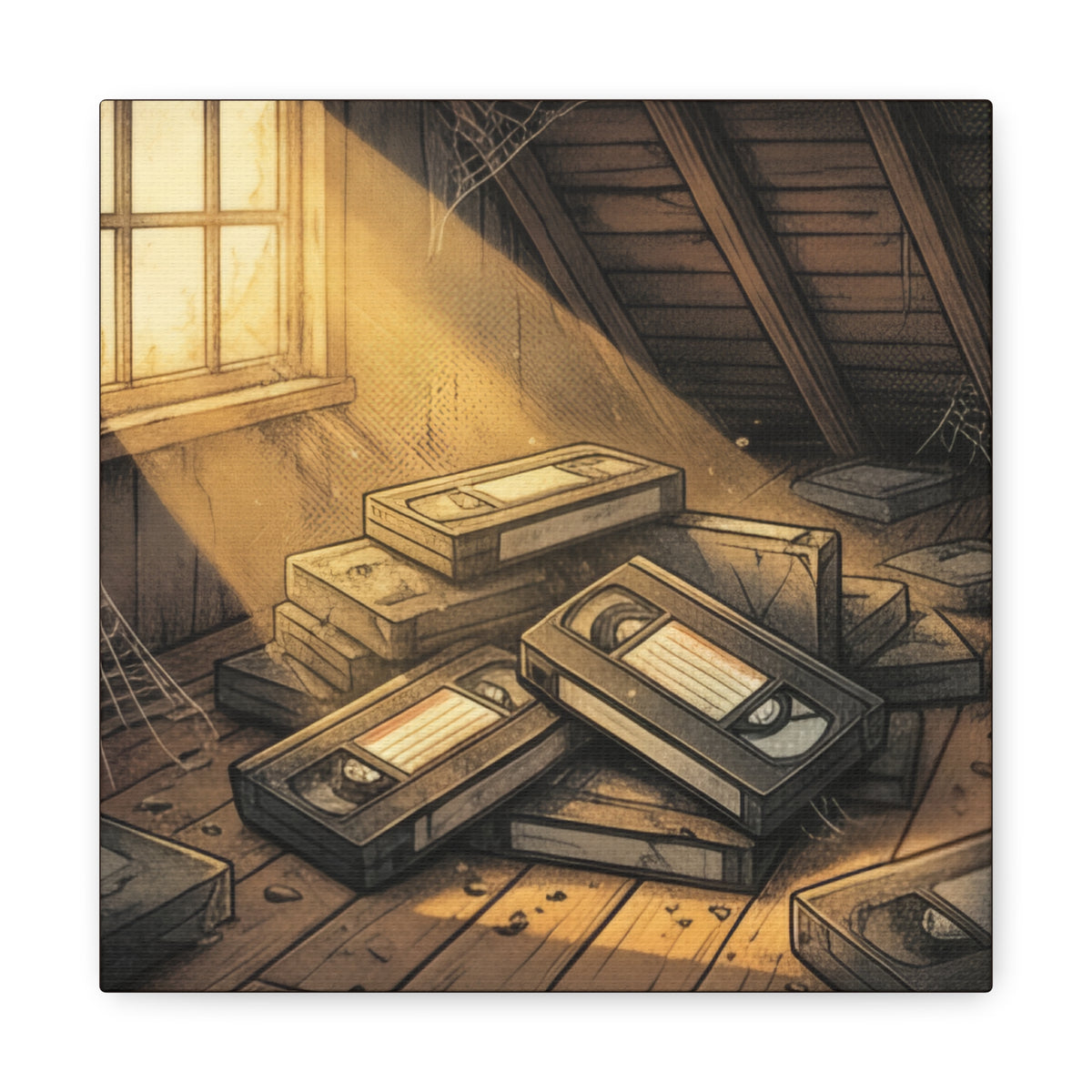 Attic Static | Matte Canvas