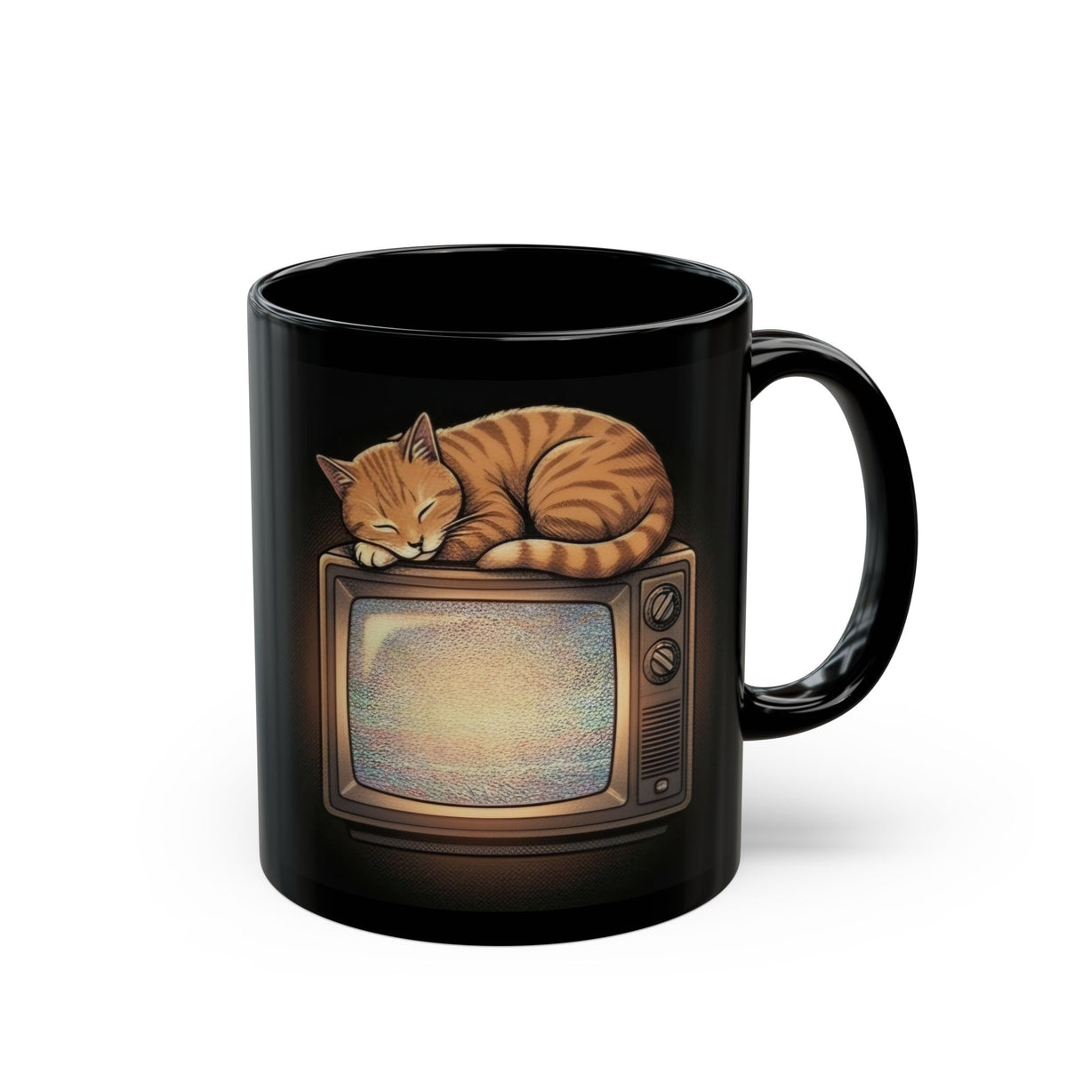 CRT TV Cat | 11/15 oz Coffee Mug
