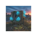 Sunset Static | Square Fridge Magnet