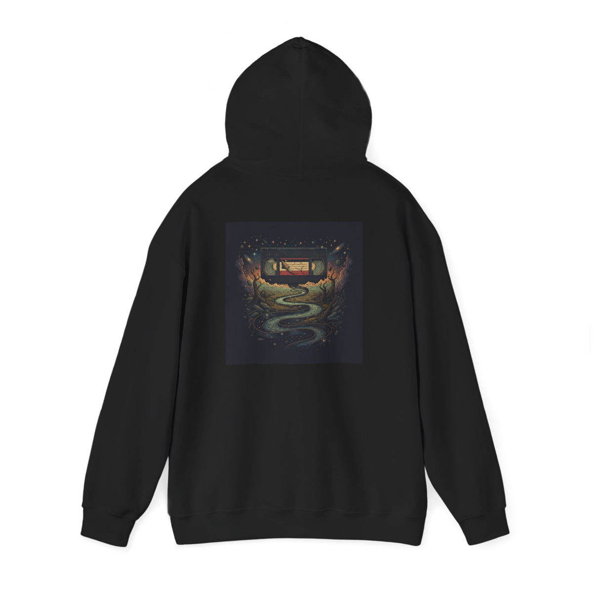 Cosmic Rewind | Print on Back Hoodie