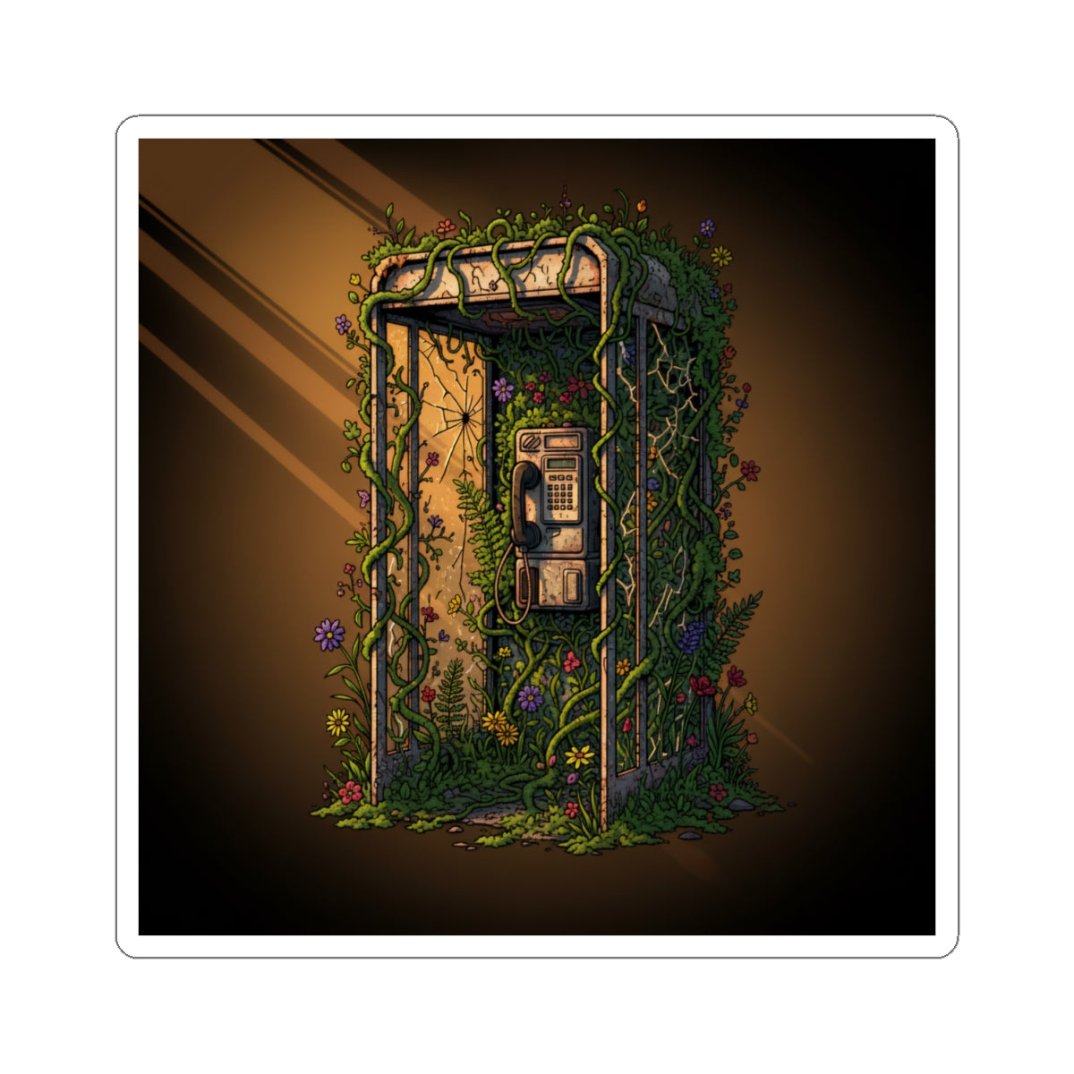 Overgrown Signal | Kiss-Cut Sticker