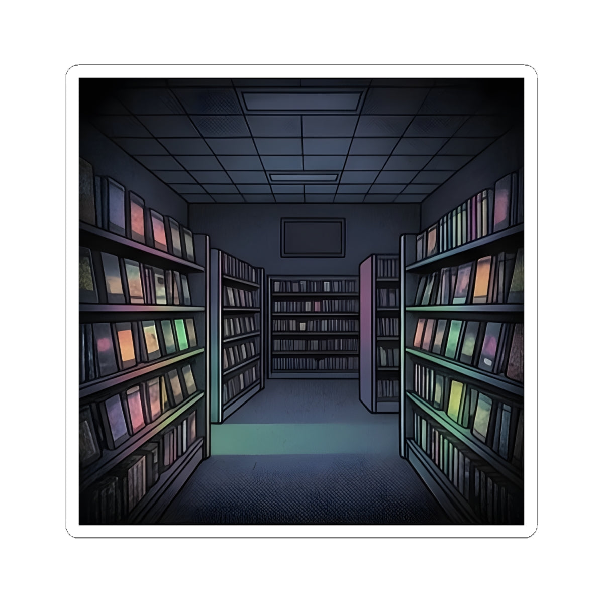 Video Rental Store | Kiss-Cut Sticker
