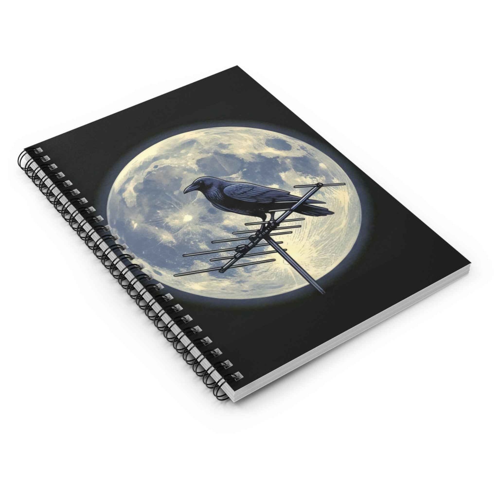 Crow on Antenna | Spiral Bound Notebook