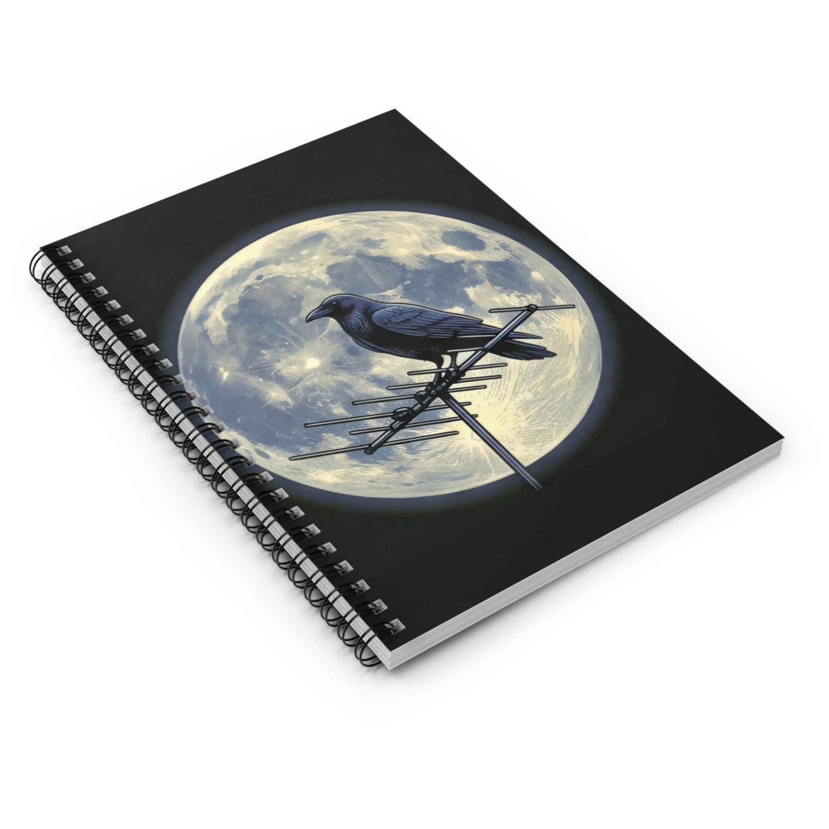 Crow on Antenna | Spiral Bound Notebook