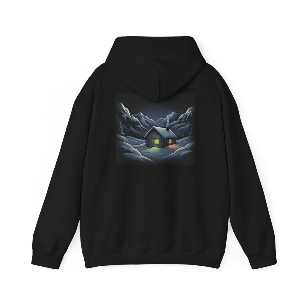 Static Cabin | Printed on Back Hoodie