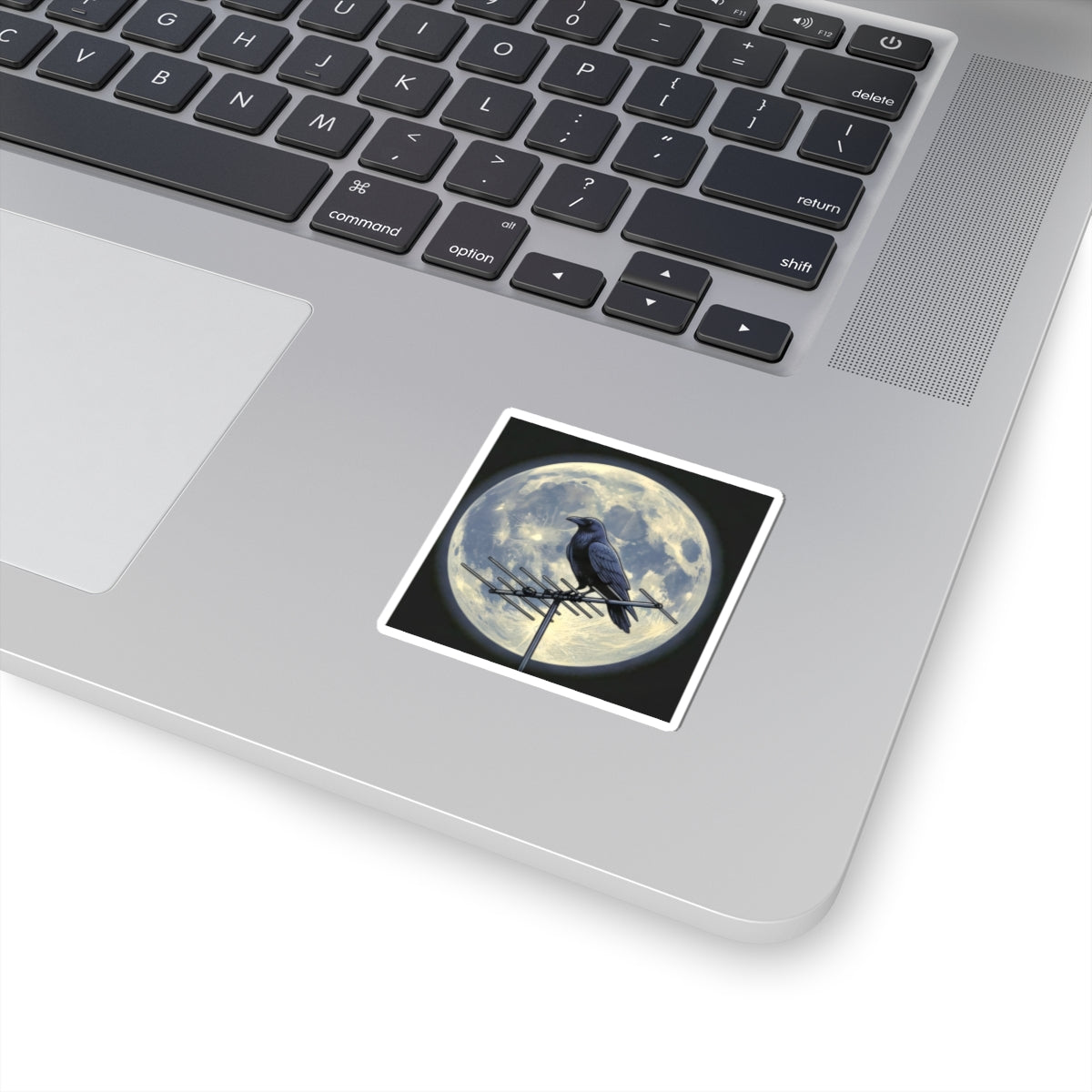 Crow on Antenna | Kiss-Cut Sticker