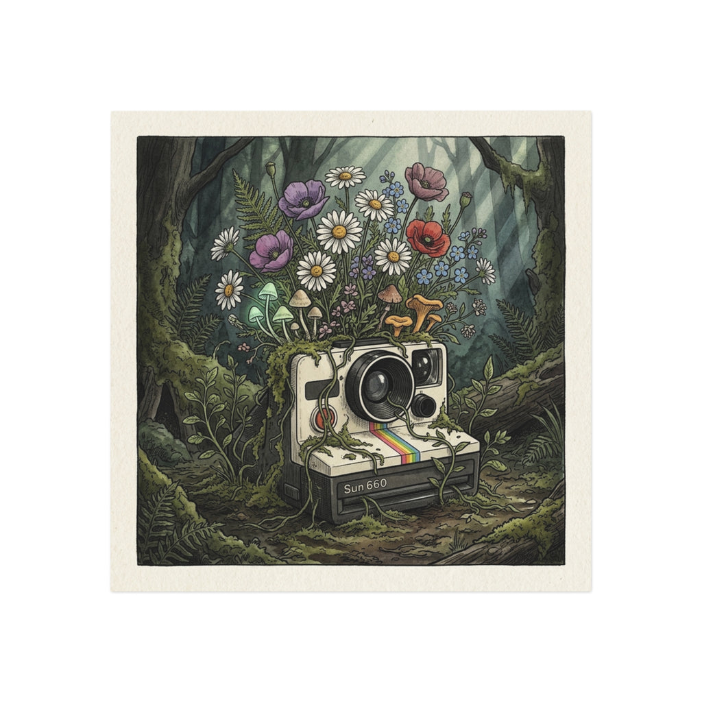 Instant Bloom | Square Fridge Magnet