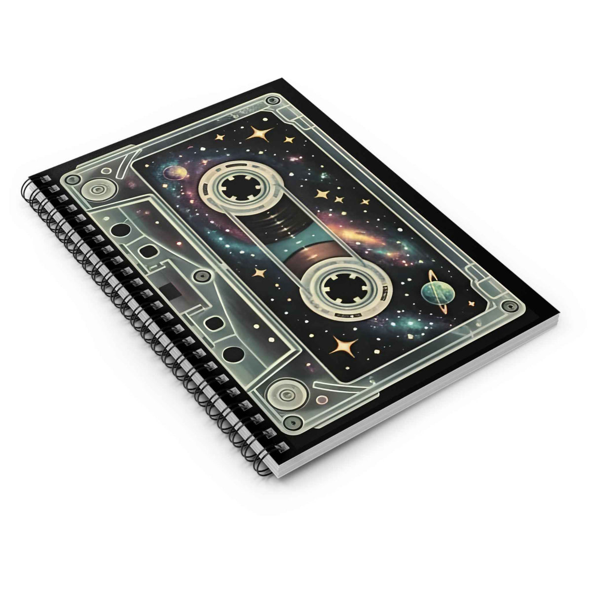 Galaxy Cassette | Spiral Bound Notebook