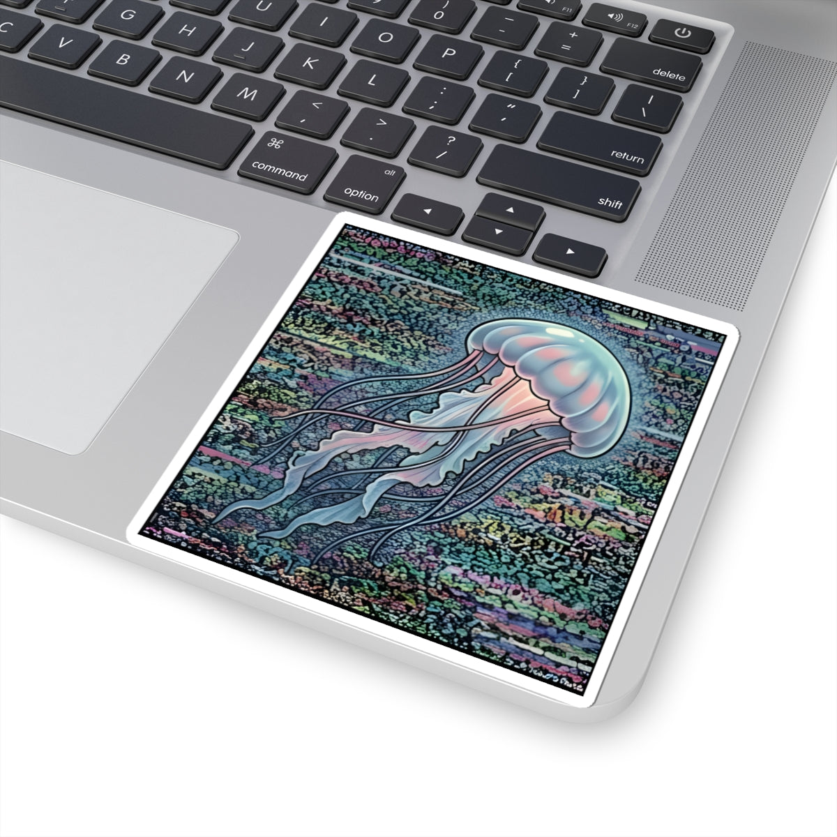 Glitched Jellyfish | Kiss-Cut Sticker