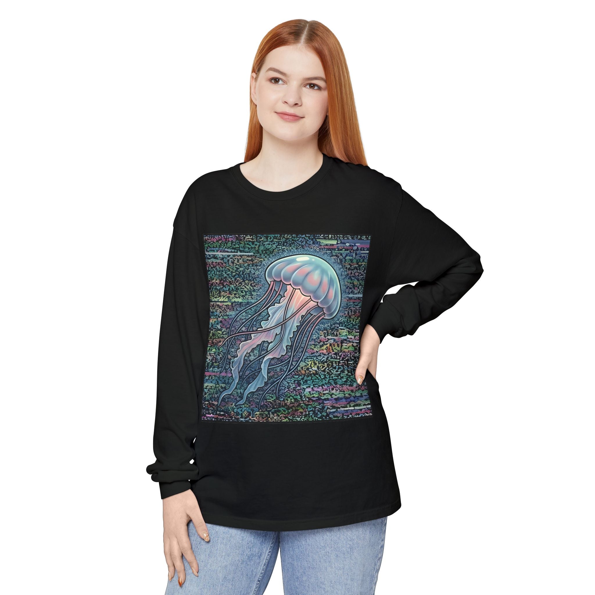 Glitched Jellyfish | Long Sleeve Shirt