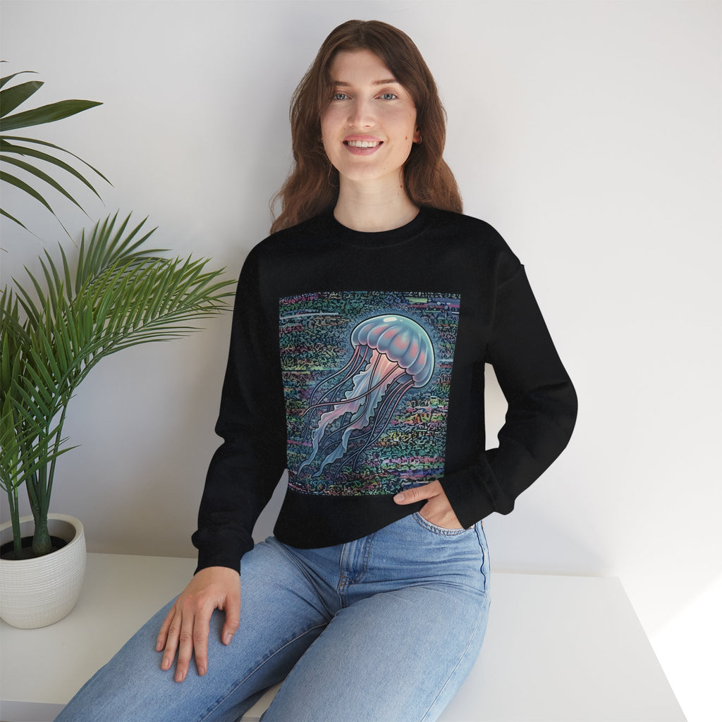Glitched Jellyfish | Crewneck Sweatshirt