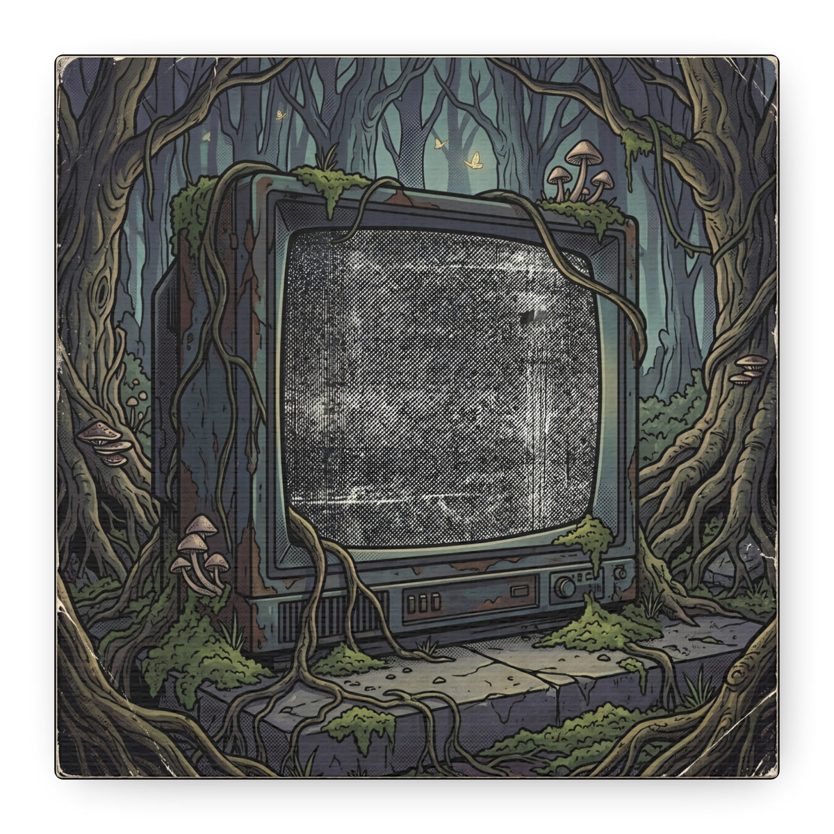 Forest Static | Matte Canvas