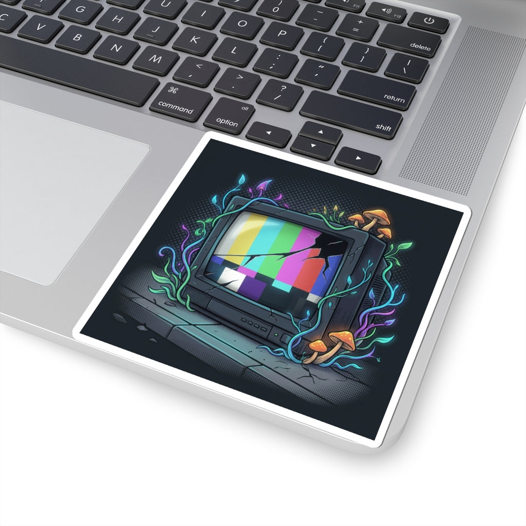 Overgrown Test Screen | Kiss-Cut Sticker