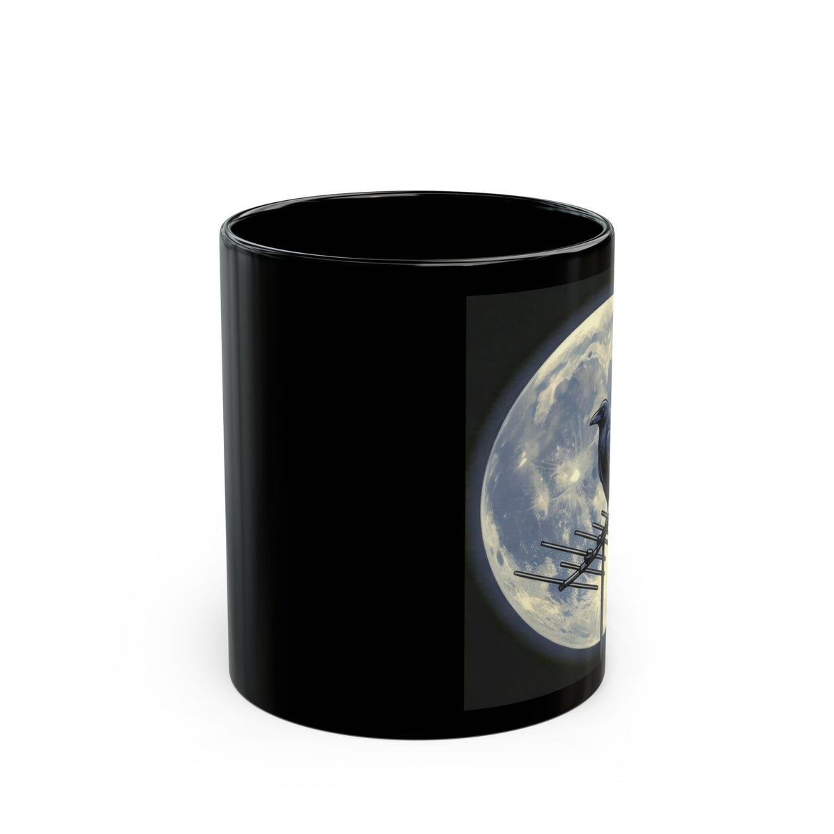 Crow on Antenna | 11/15 oz Coffee Mug