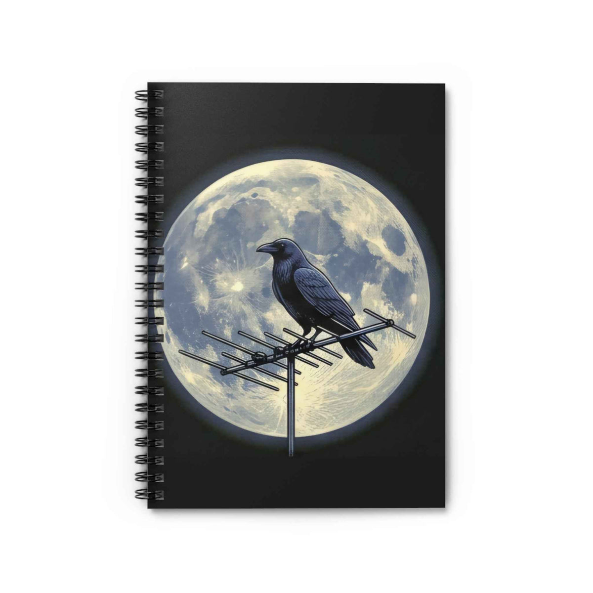 Crow on Antenna | Spiral Bound Notebook