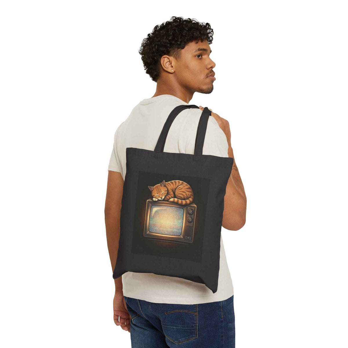CRT TV Cat | Tote Bag