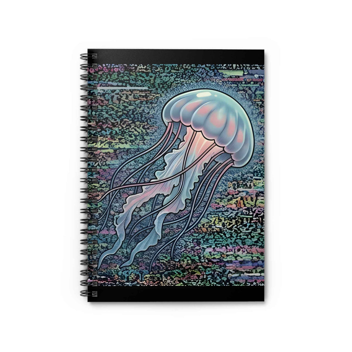 Glitched Jellyfish | Spiral Bound Notebook