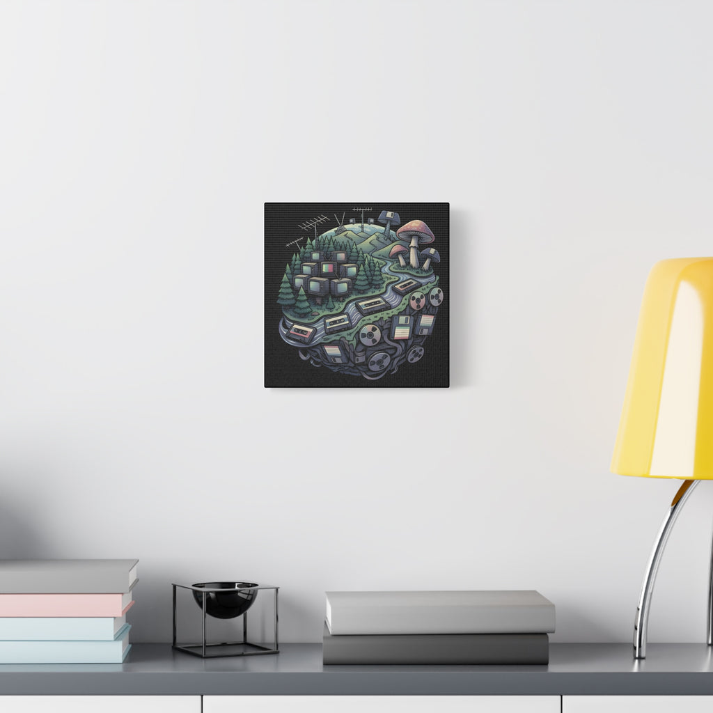Planet Static | Matte Canvas