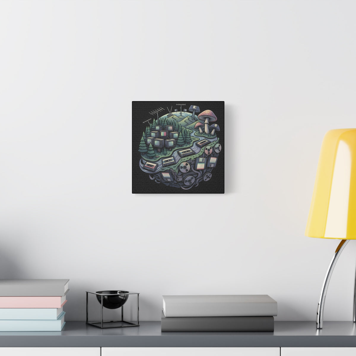 Planet Static | Matte Canvas