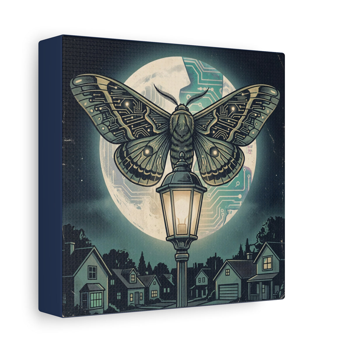 Circuit Moth | Matte Canvas