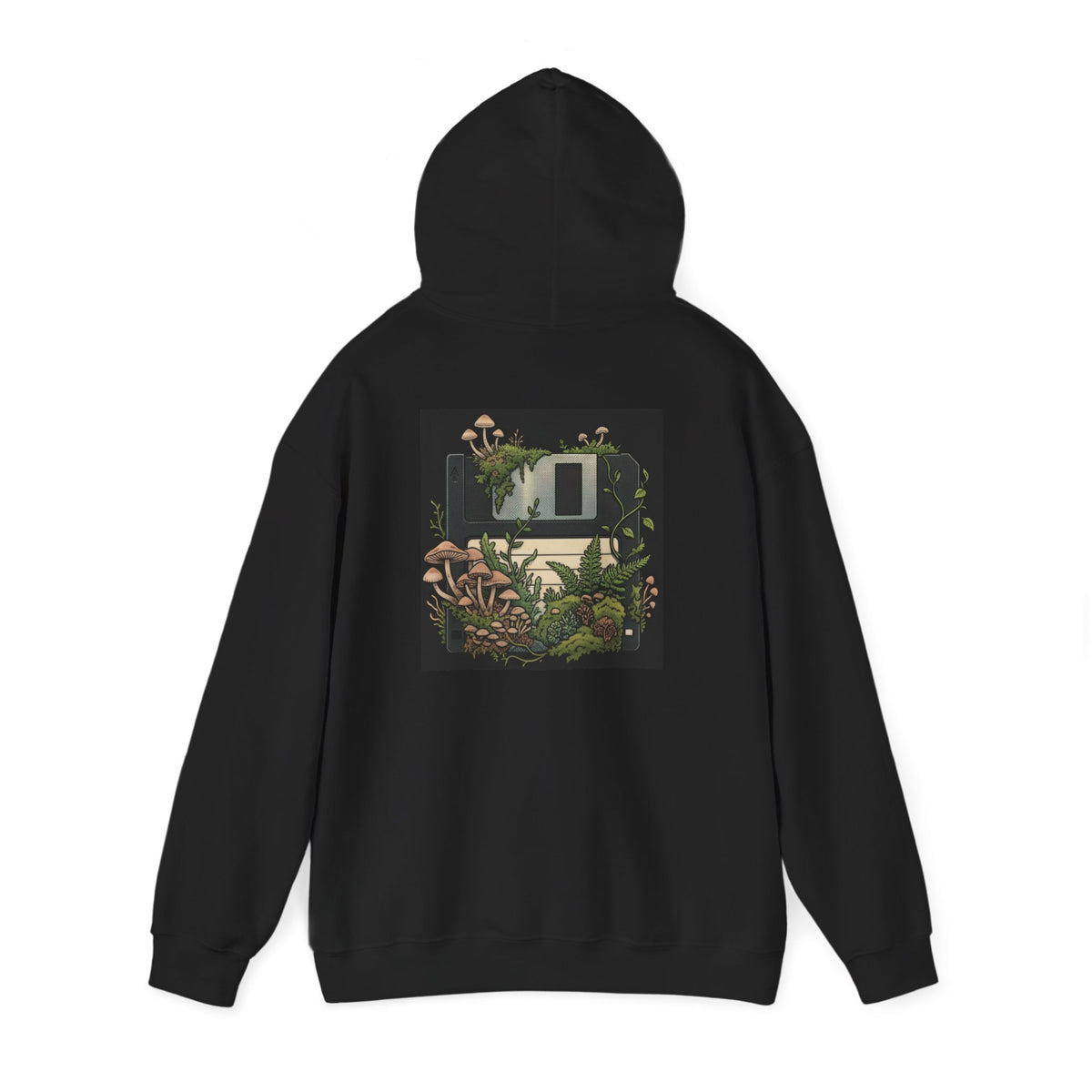 Floppy Disk | Print on Back Hoodie