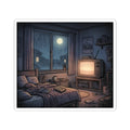 Rainy Bedroom | Kiss-Cut Sticker