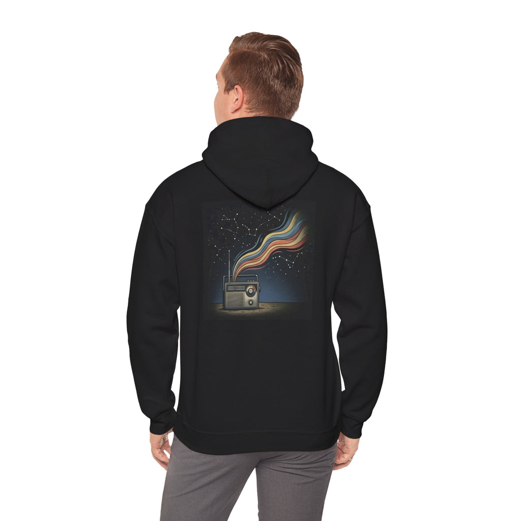 Radio Constellations | Print on Back Hoodie