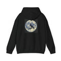 Crow on Antenna | Print on Back Hoodie
