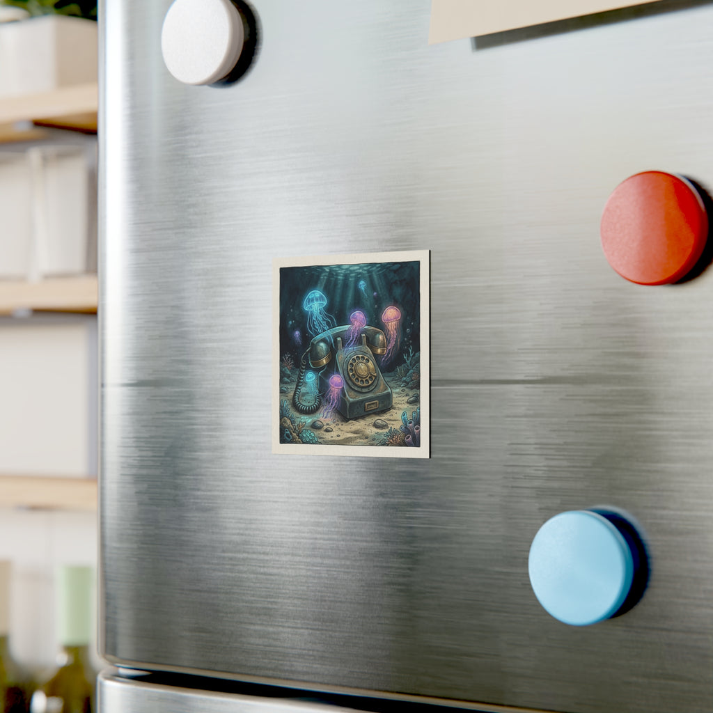 Underwater Dial | Square Fridge Magnet