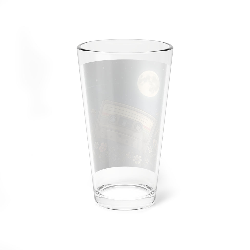 Cassette Moon | 16 oz Glass