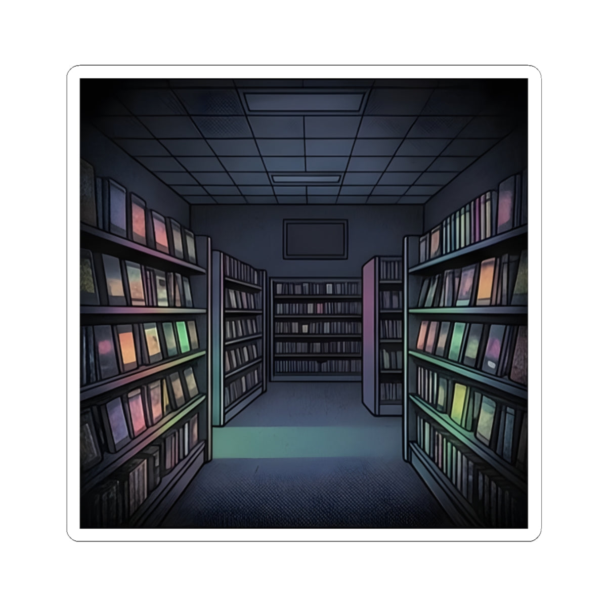 Video Rental Store | Kiss-Cut Sticker