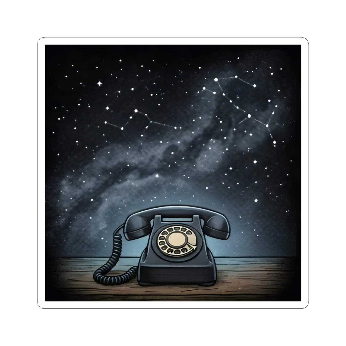 Rotary Telephone | Kiss-Cut Sticker