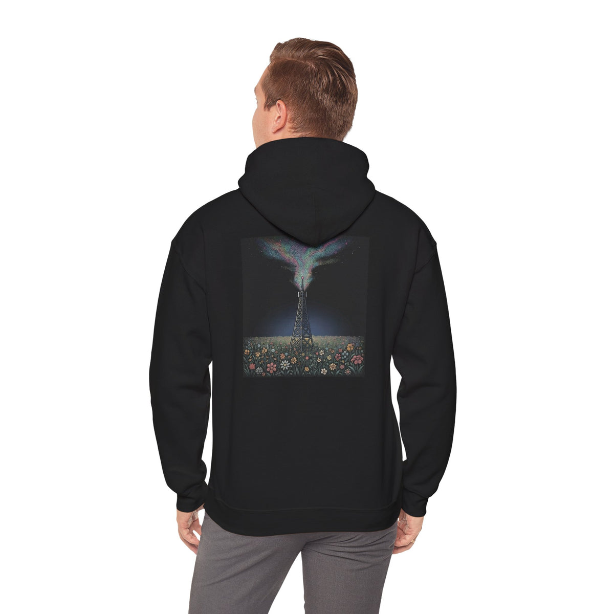 Signal Field | Print on Back Hoodie