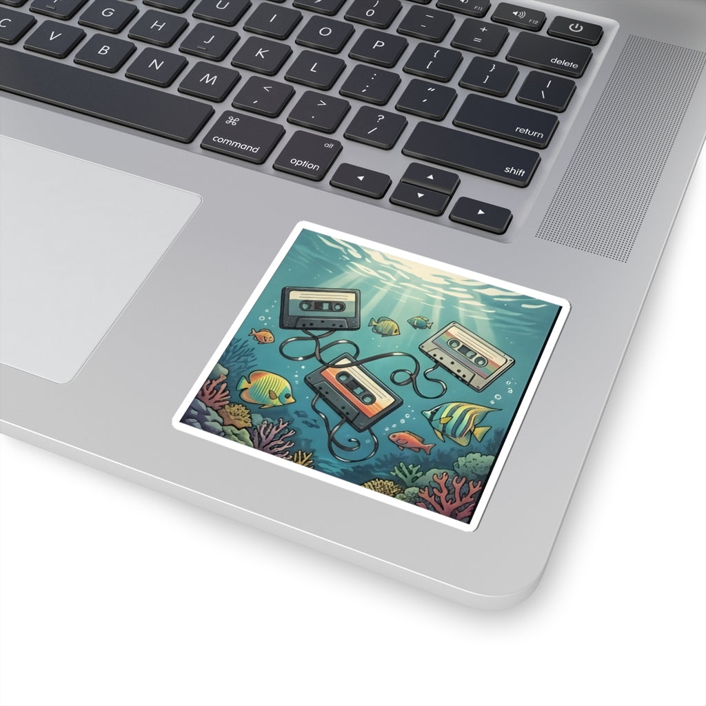 Underwater Cassette Tapes | Kiss-Cut Sticker