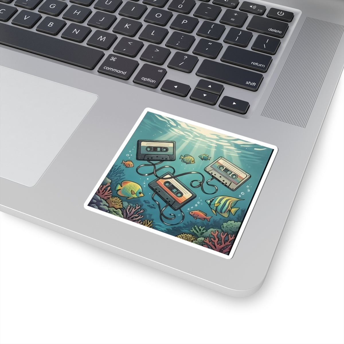 Underwater Cassette Tapes | Kiss-Cut Sticker