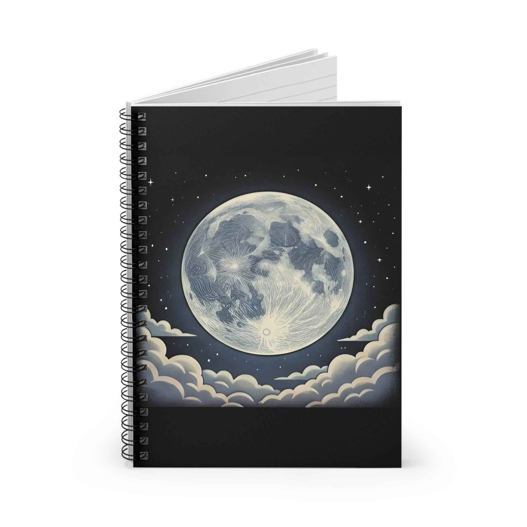 Static Moon | Spiral Bound Notebook