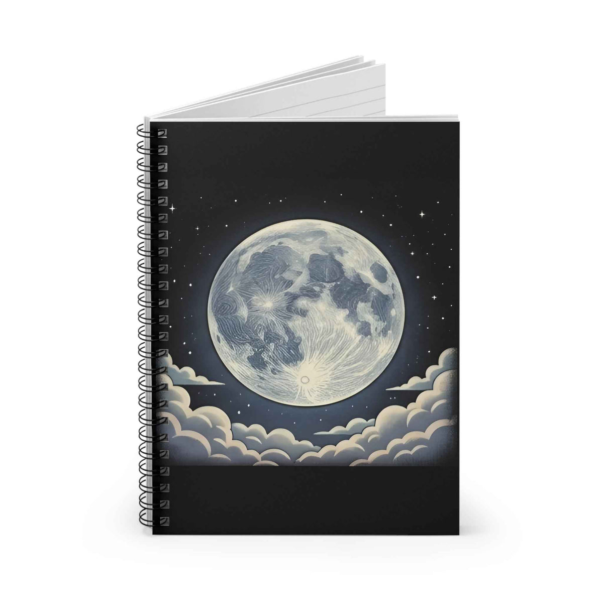 Static Moon | Spiral Bound Notebook