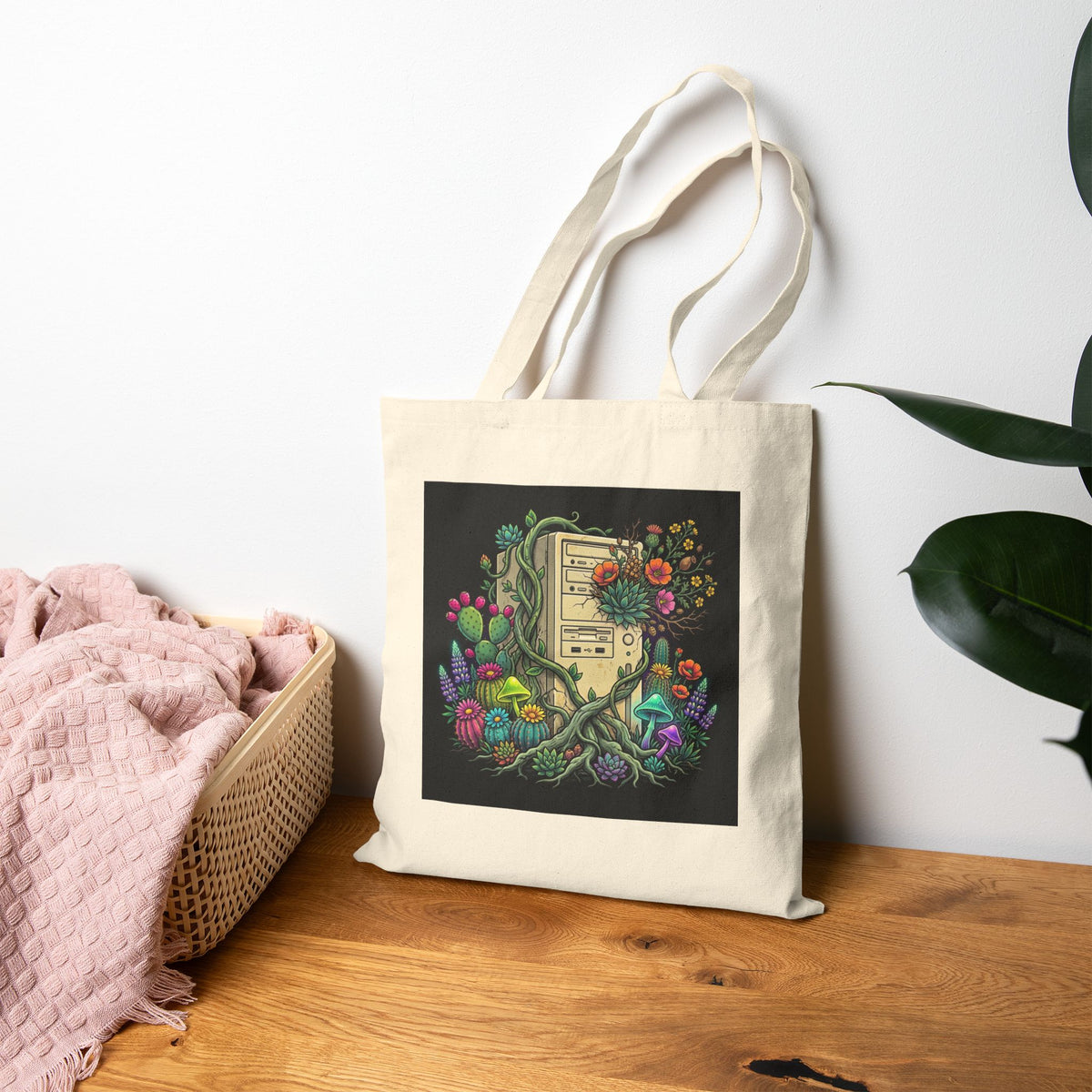Flower Tower | Canvas Tote Bag