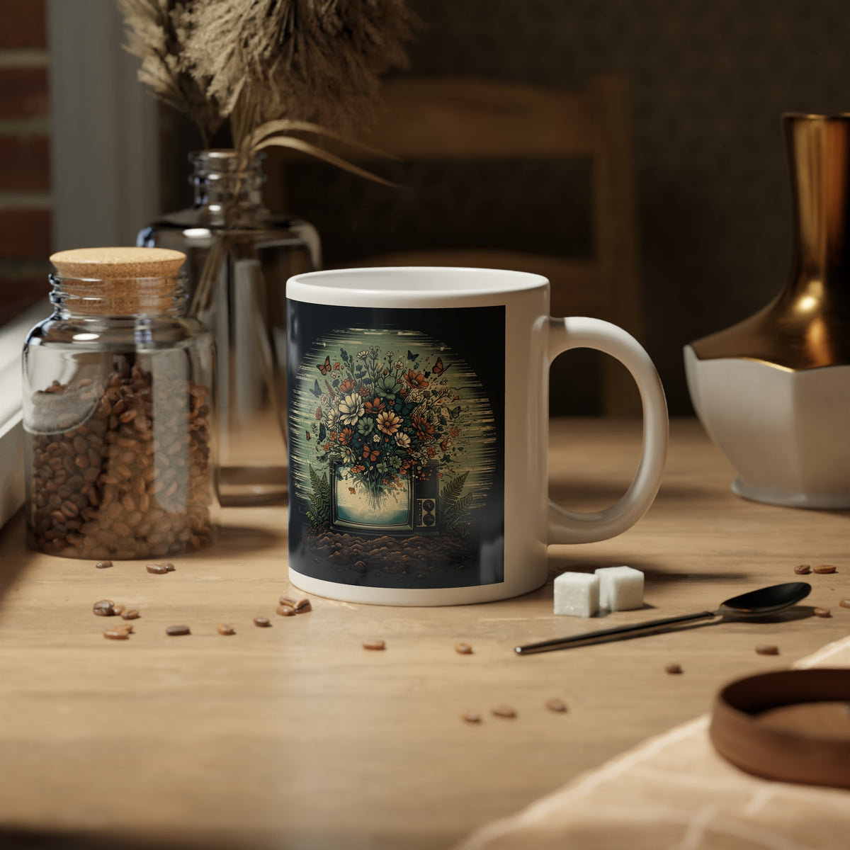 Static Bloom | 20 oz Coffee Mug