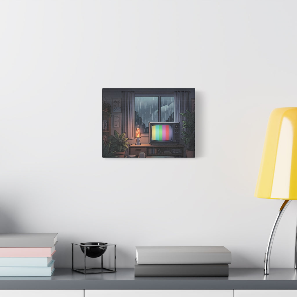 Rainy Night Broadcast | Matte Canvas
