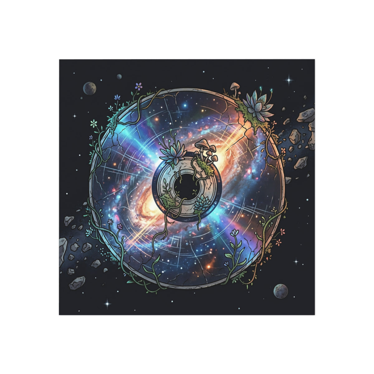 Celestial Disc | Square Fridge Magnet