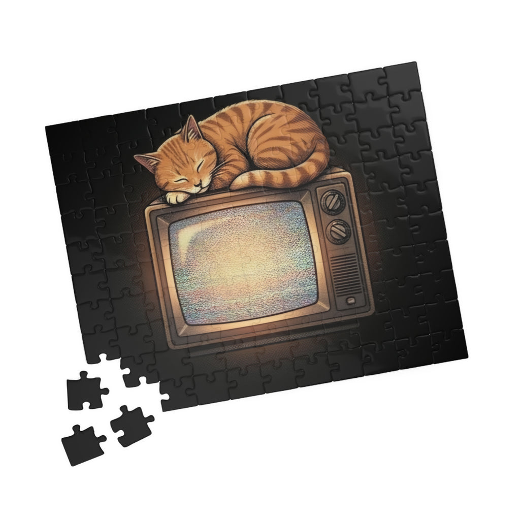 CRT TV Cat | Puzzle