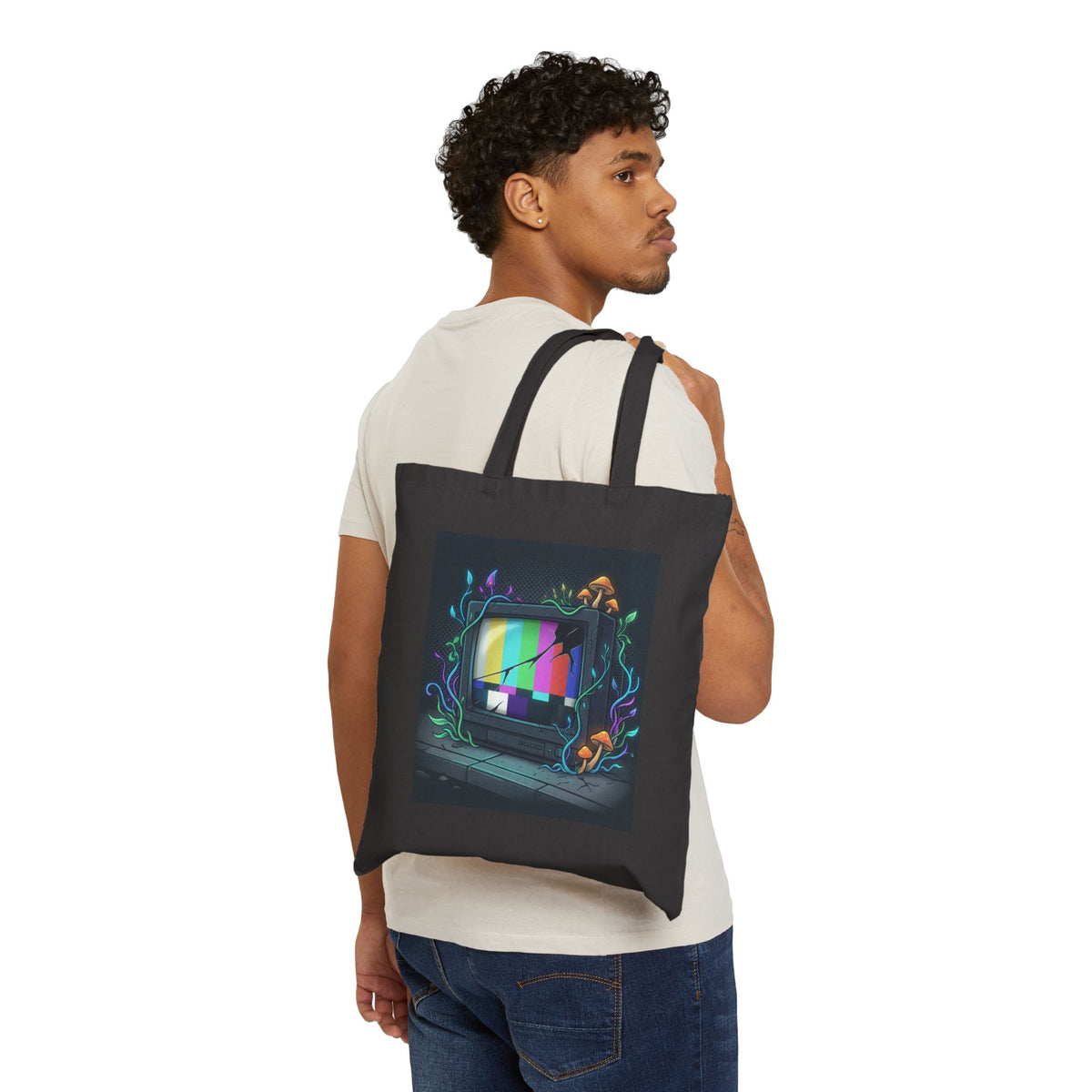 Overgrown Test Screen | Canvas Tote Bag