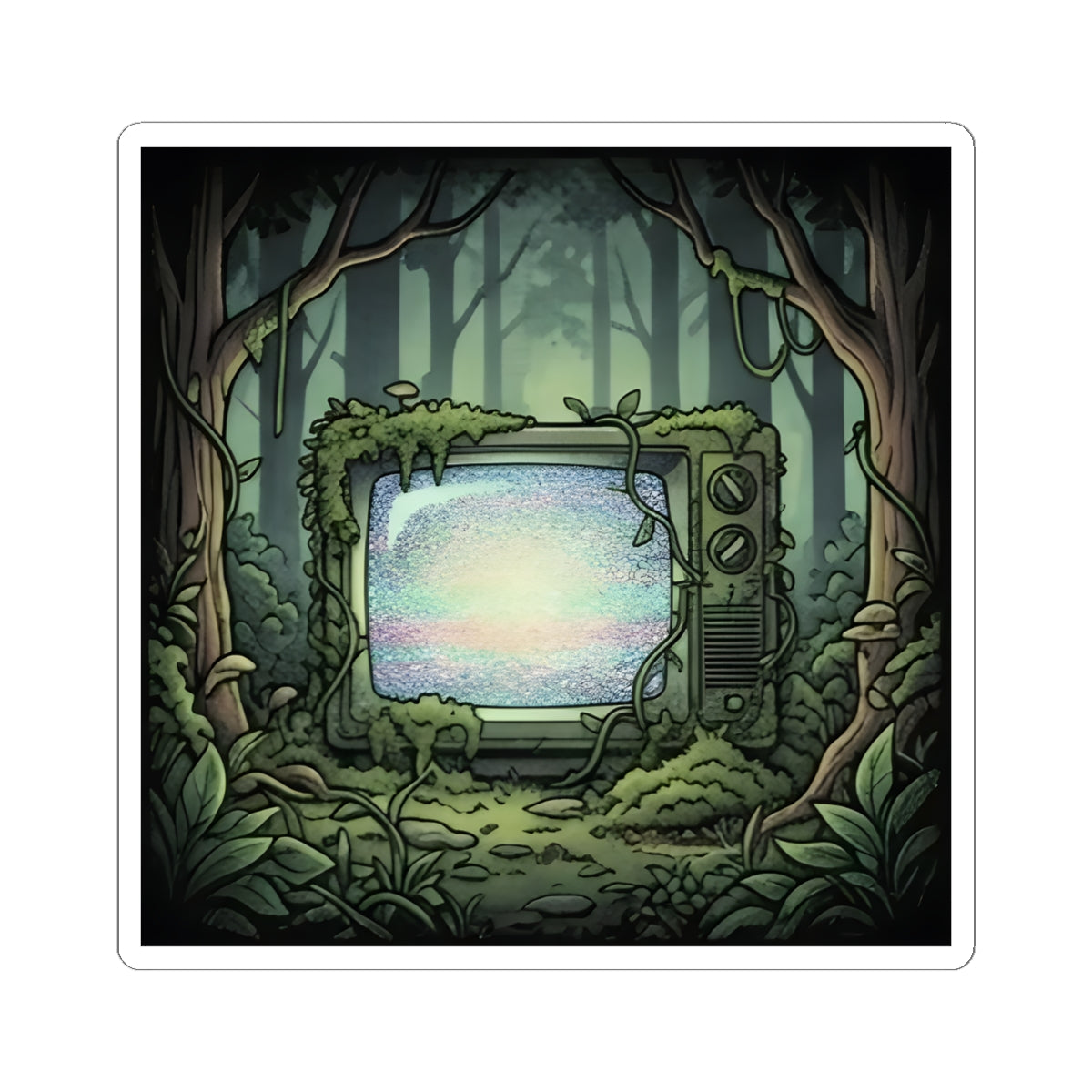 Forest CRT | Kiss-Cut Sticker