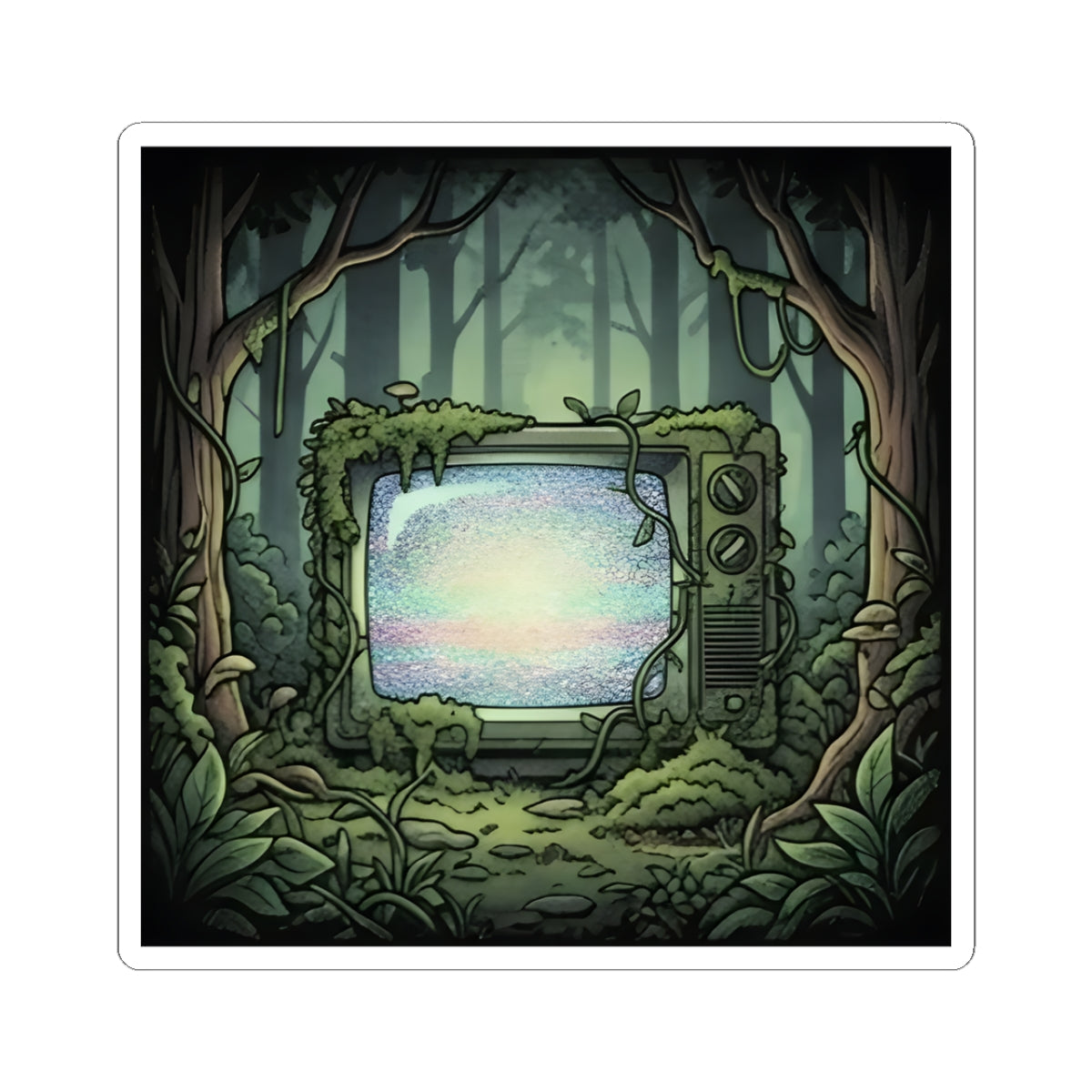 Forest CRT | Kiss-Cut Sticker